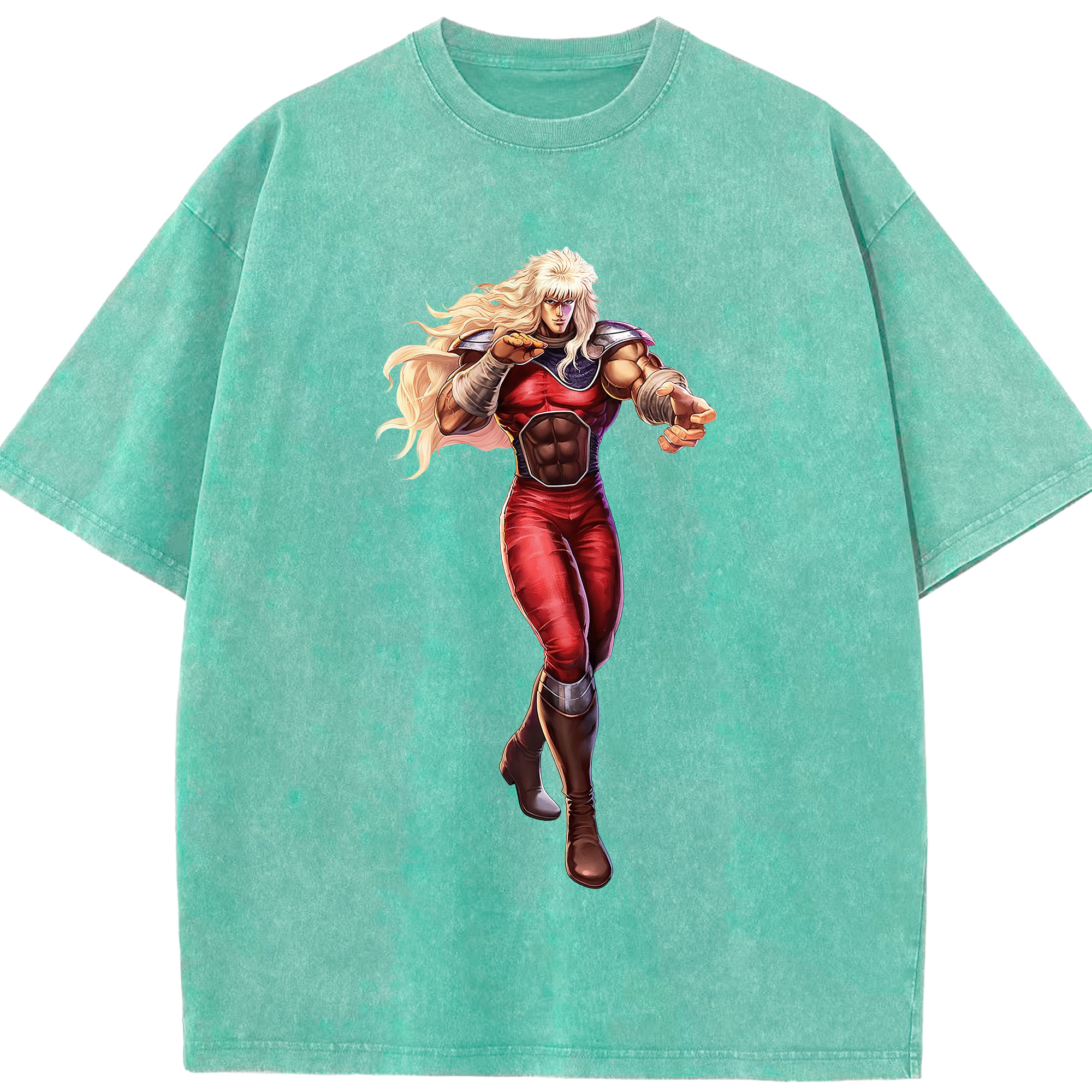 （画像用） 北斗の拳 Fist of the North Star 綿100% ヴィンテージ風 半袖Tシャツ（フロントプリント）